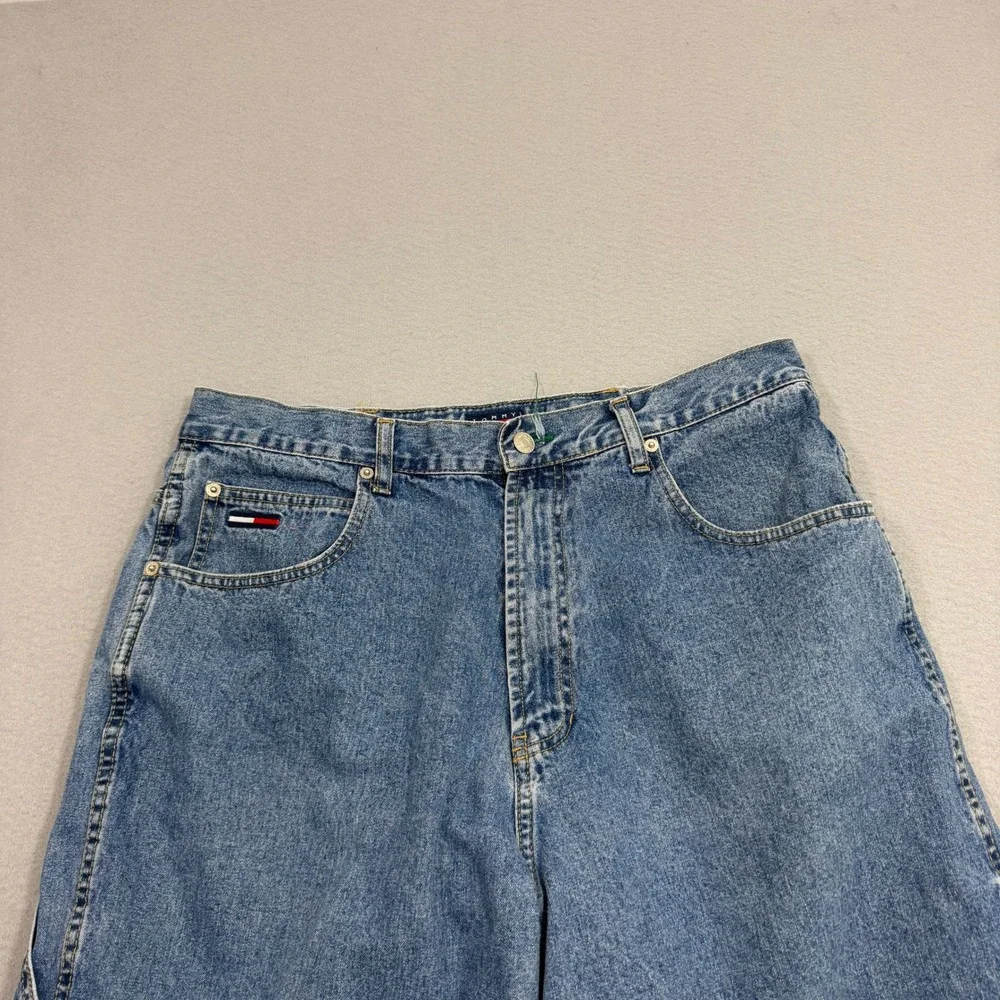 Vintage Tommy Hilfiger Carpenter Shorts Men 36 Blue 13